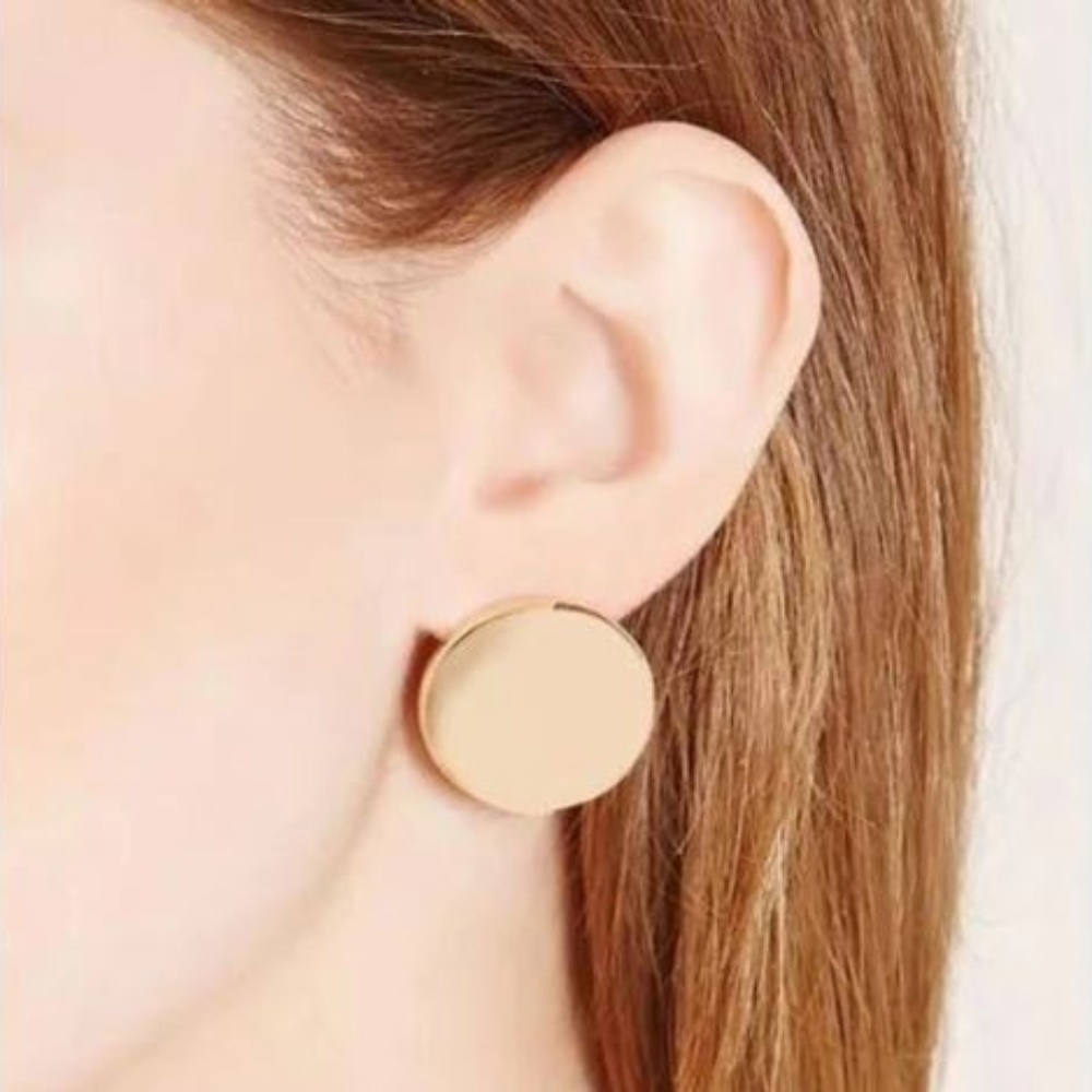 4 for $25 Statement Flat Top Gold Studs